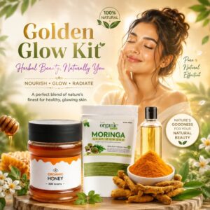 Golden Glow Kit — Honey, Turmeric, Moringa & Almond Oil Brightening Set