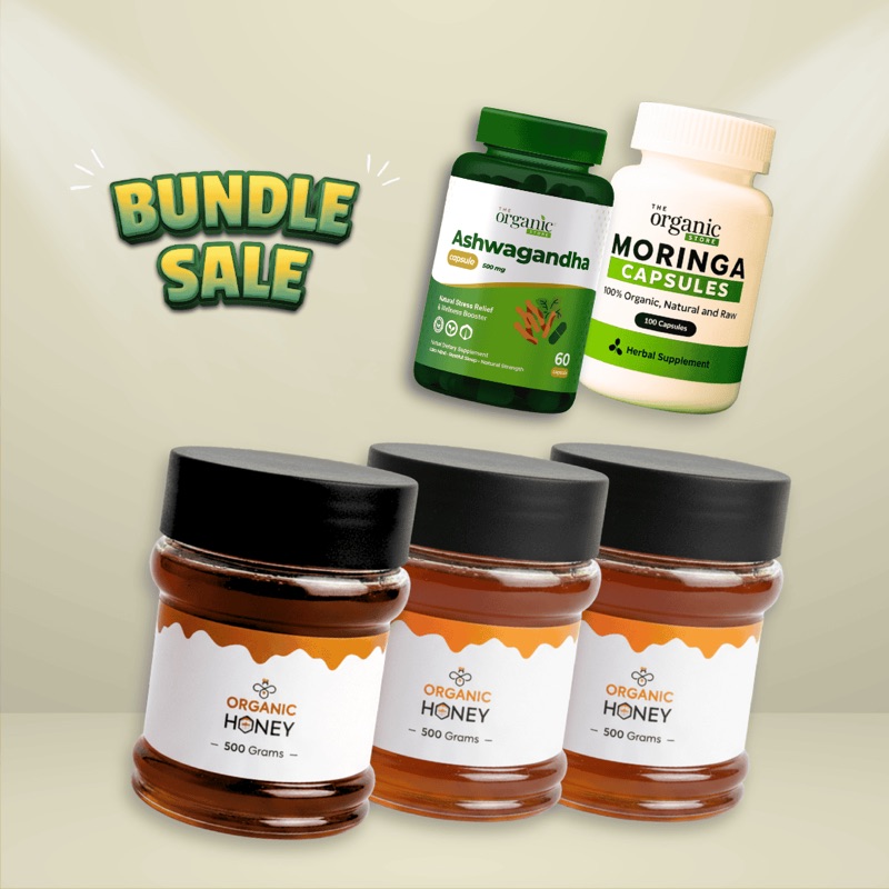 Organic Super Pack – Multiflora & Sidr Honey, Moringa & Ashwagandha Capsules